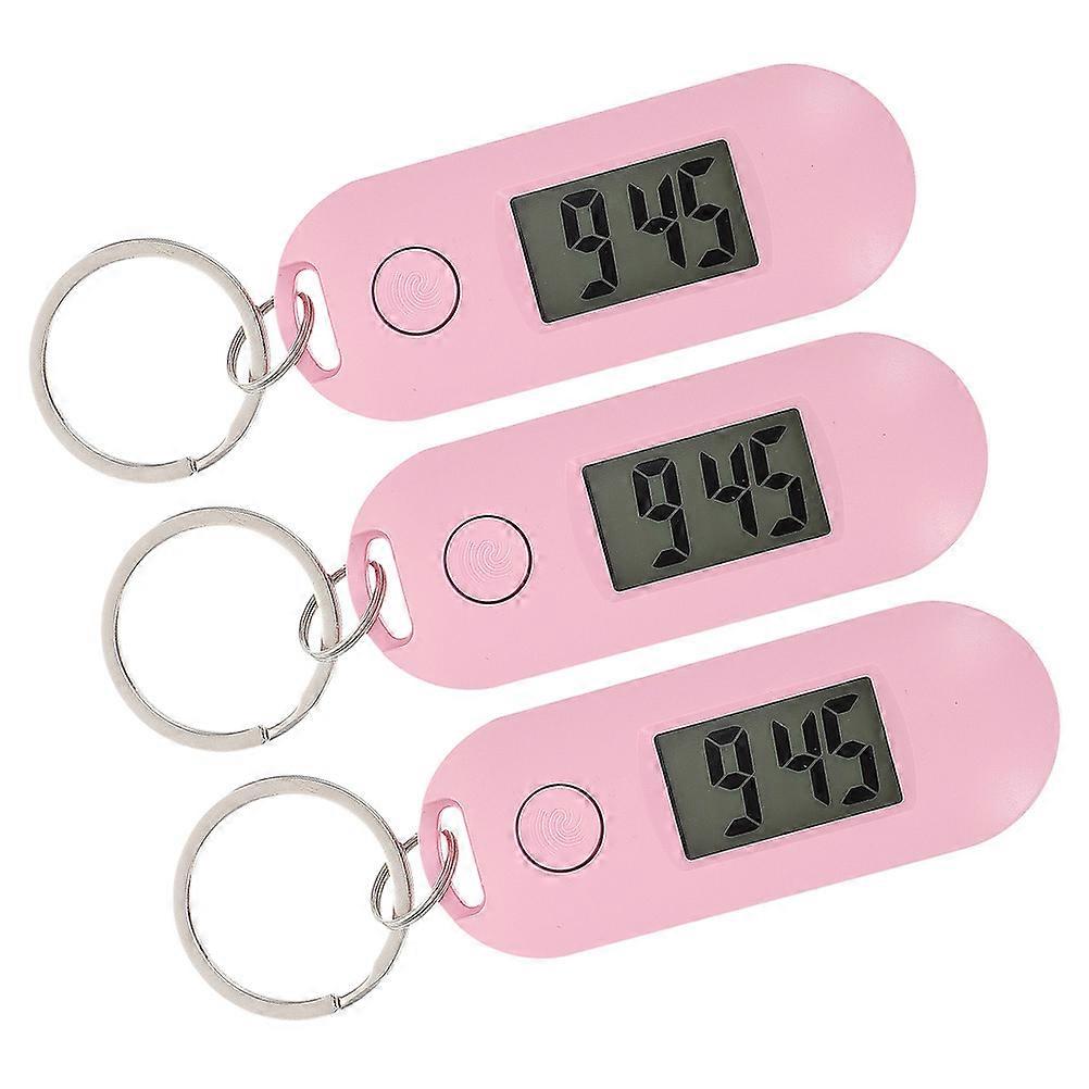 Compact Keychain Watch Silent Design For Students School Use Lightweight 12 Pcs Digital Time Display