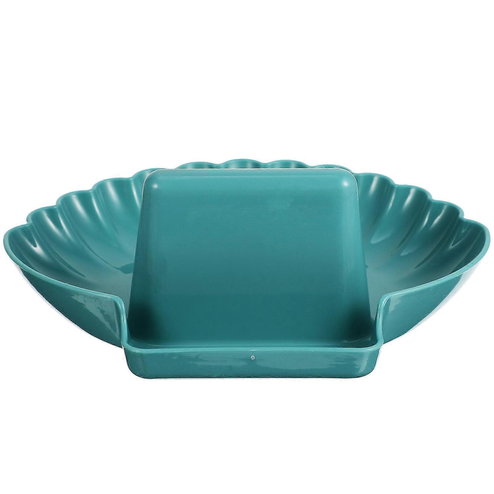 Rectangular Kitchen Spoon Holder Non-Slip Cooking Utensils Storage Green 2Pcs