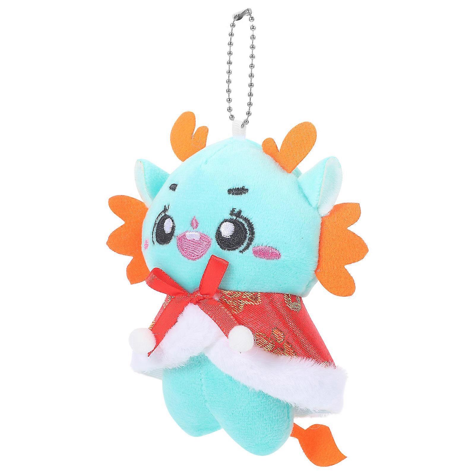 2Pcs Plush Chinese Style Dragon Keychain Perfect For Gift Giving On New Year And Christmas With Break Resistant Quality