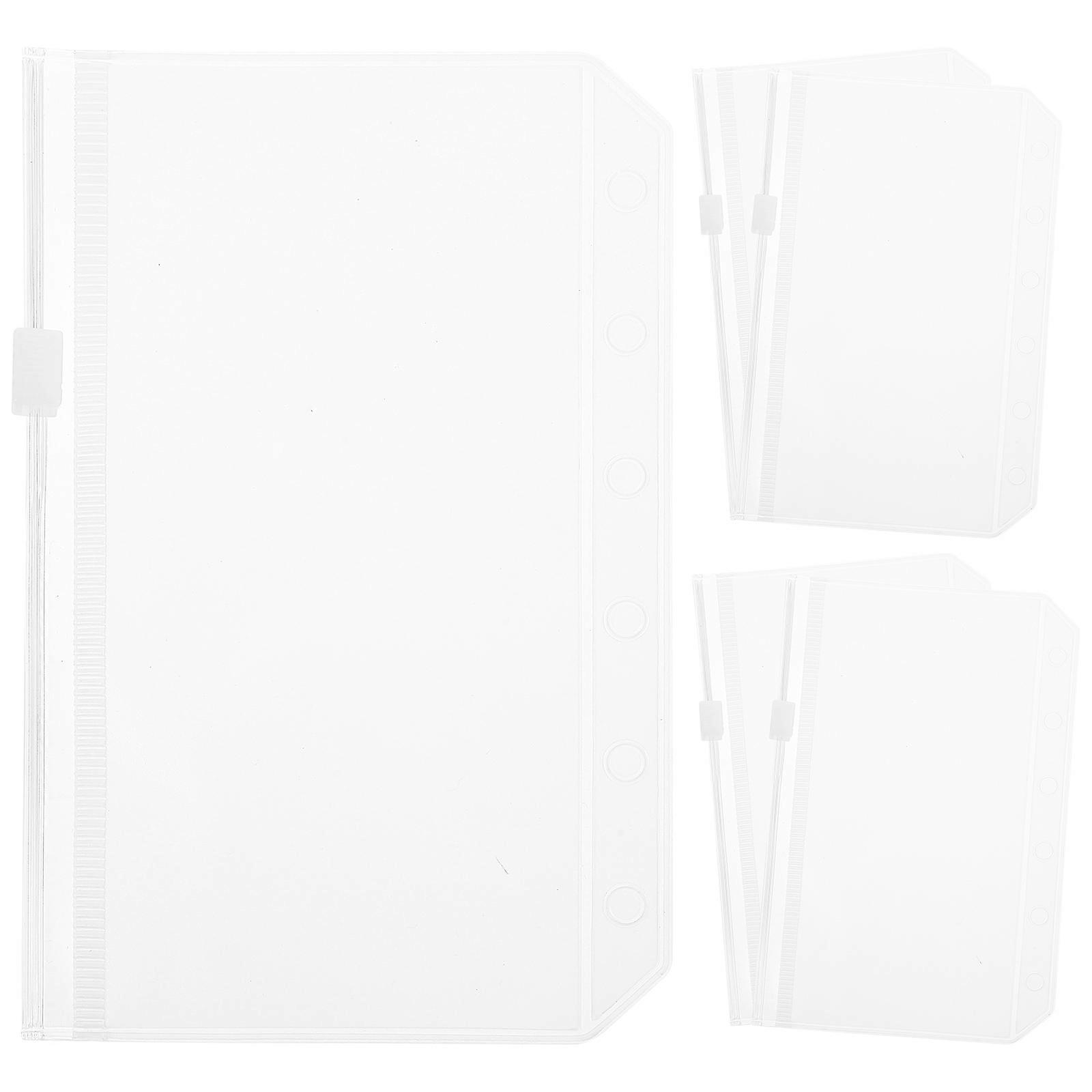 Transparent Binder Pouch Binder Pockets for Storage 25Pcs Loose Leaf