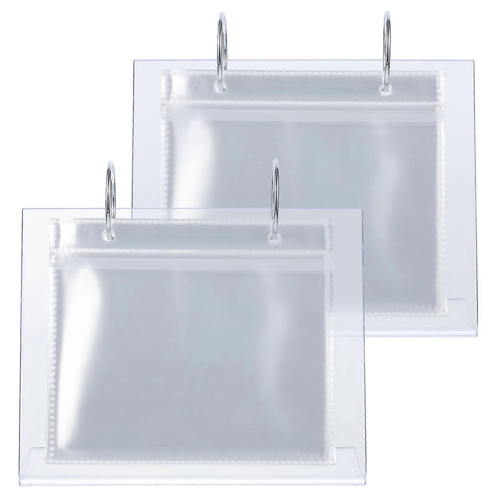 Desktop Transparent Acrylic Photo Album for Photo Display Storage 10Pcs