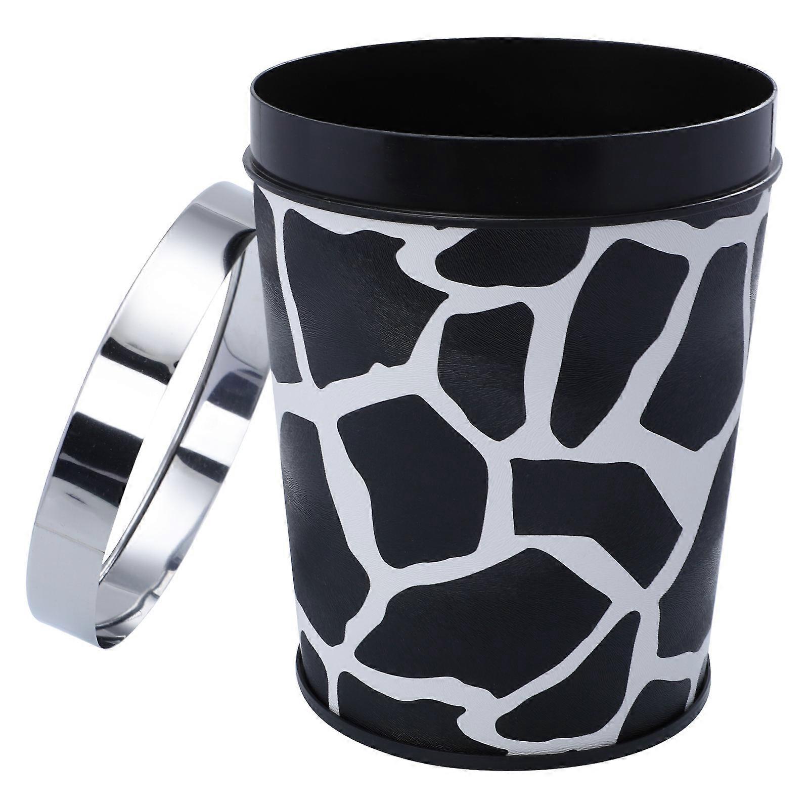Waste Storage Bin Round Garbage Can for Home Use 2Pcs