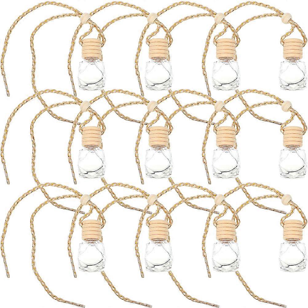 Stress Relief Transparent Perfume Bottles Car Diffusers Delicate Appearance Gift Giving 48 Pcs