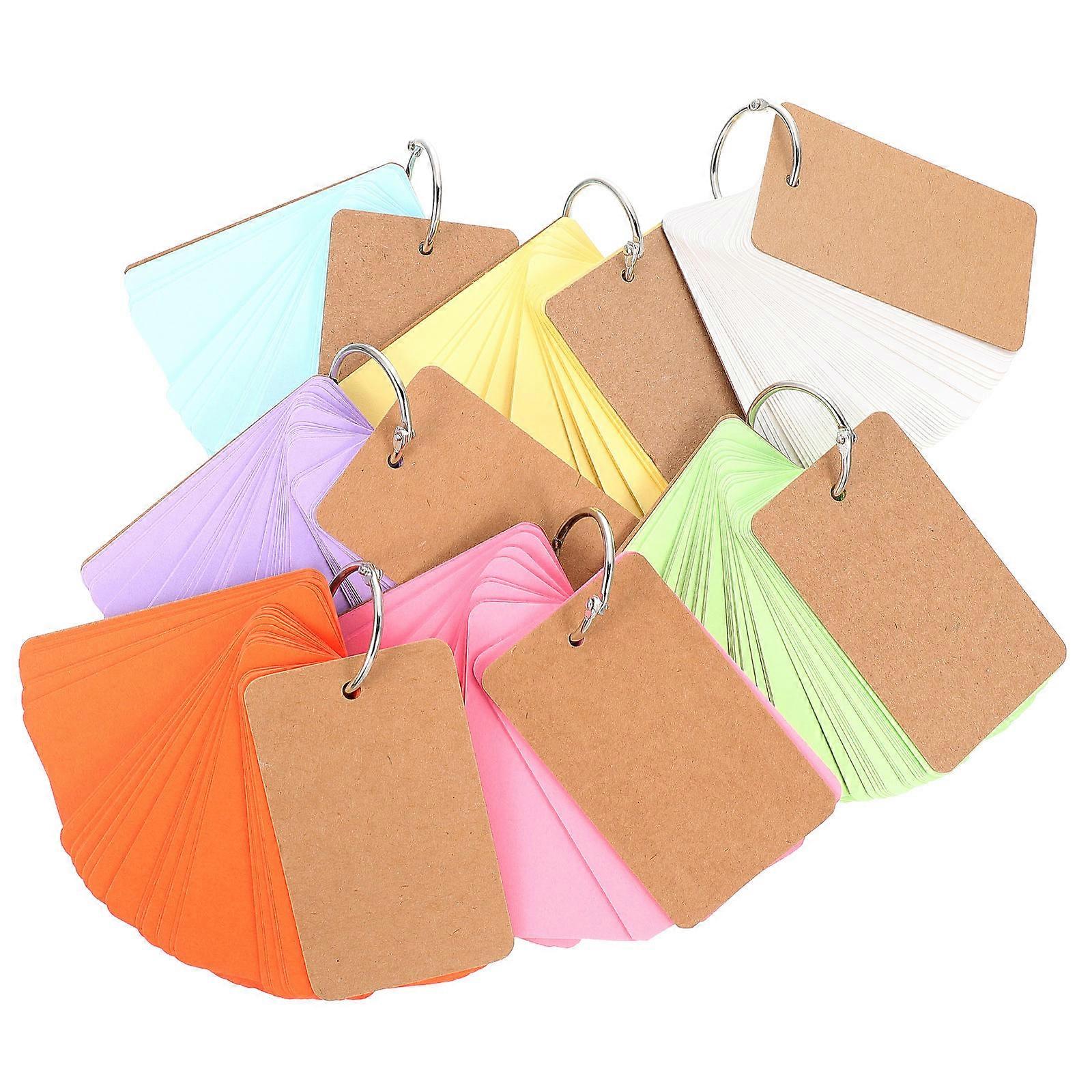 Blank Memo Card Hand Painting Cards for Organizing 14Sets Multicolor
