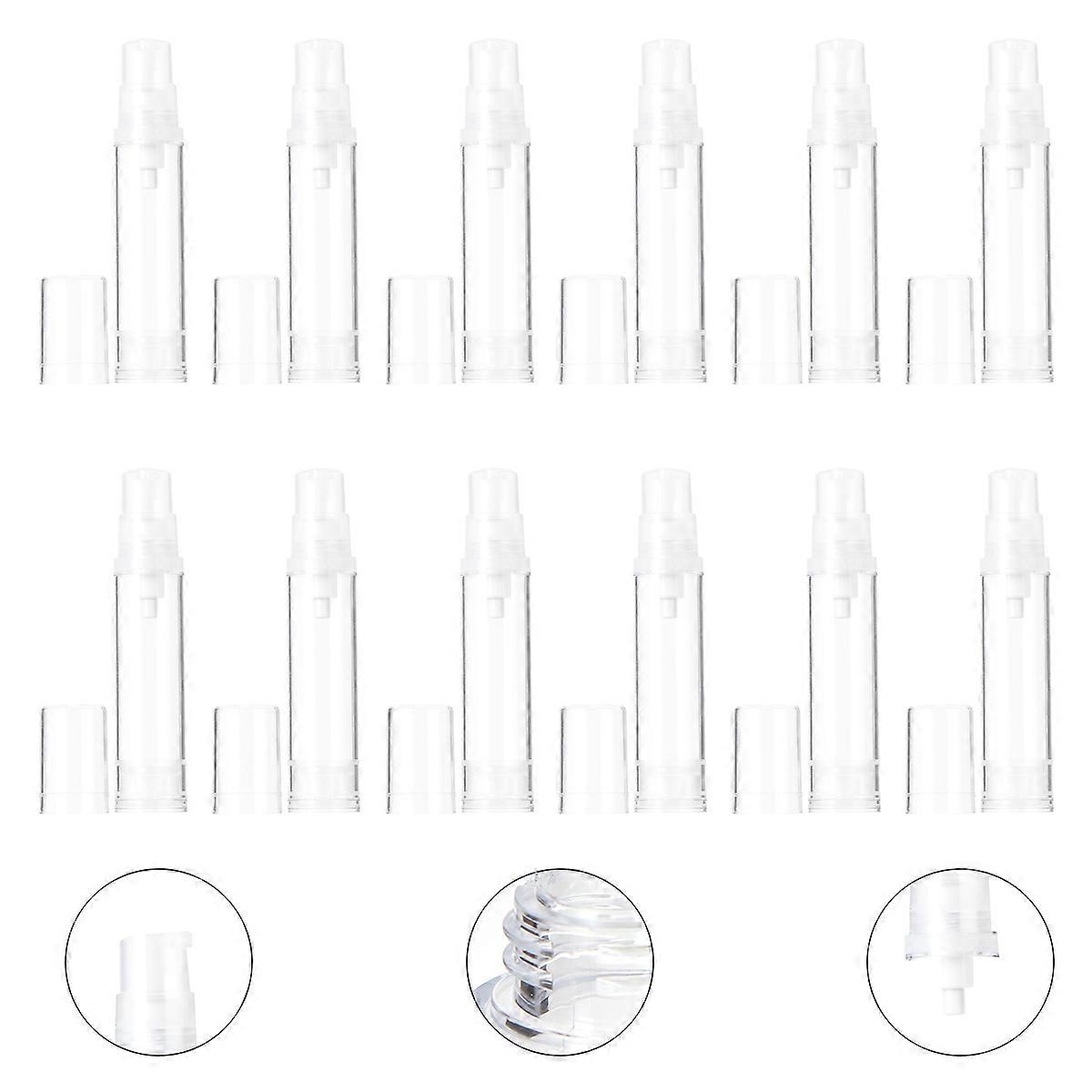 Cosmetic Storage Bottle for Storage Use 12Pcs Press Vacuum Sub Bottles