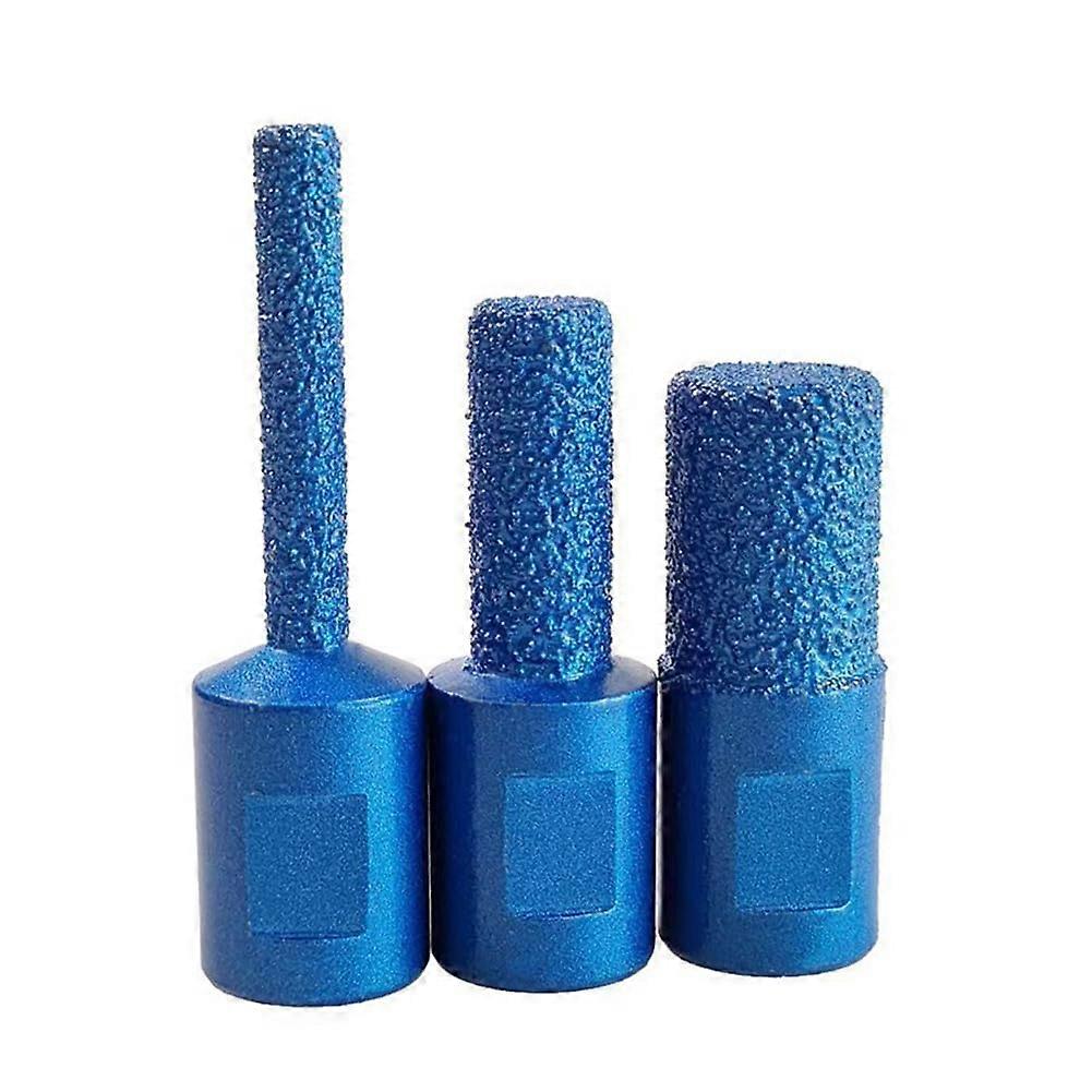 M10 Thread Brazed Milling Cutter Diamond Drill Bit For Ceramic Tile Marble Glass 3PCS