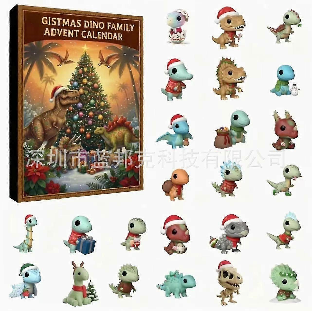 24 Days Christmas Dino Family Advent Calendar