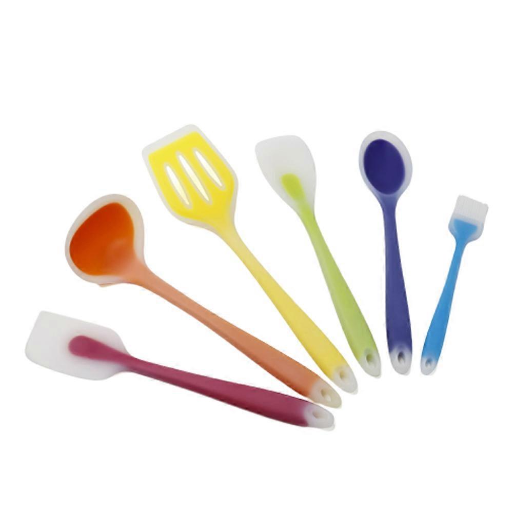 Rainbow Silicone Cooking Utensils Set for Kitchen Use 3Pcs