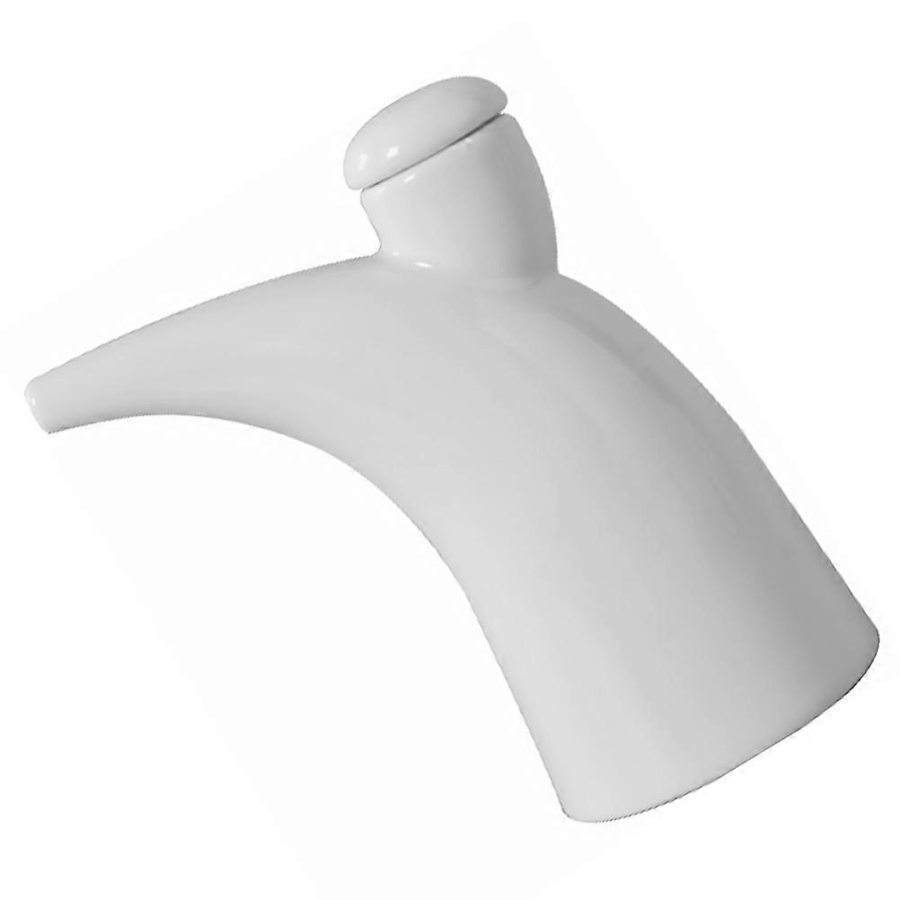 White Ceramic Seasoning Bottle for Kitchen Use 2Pcs Condiment Pot