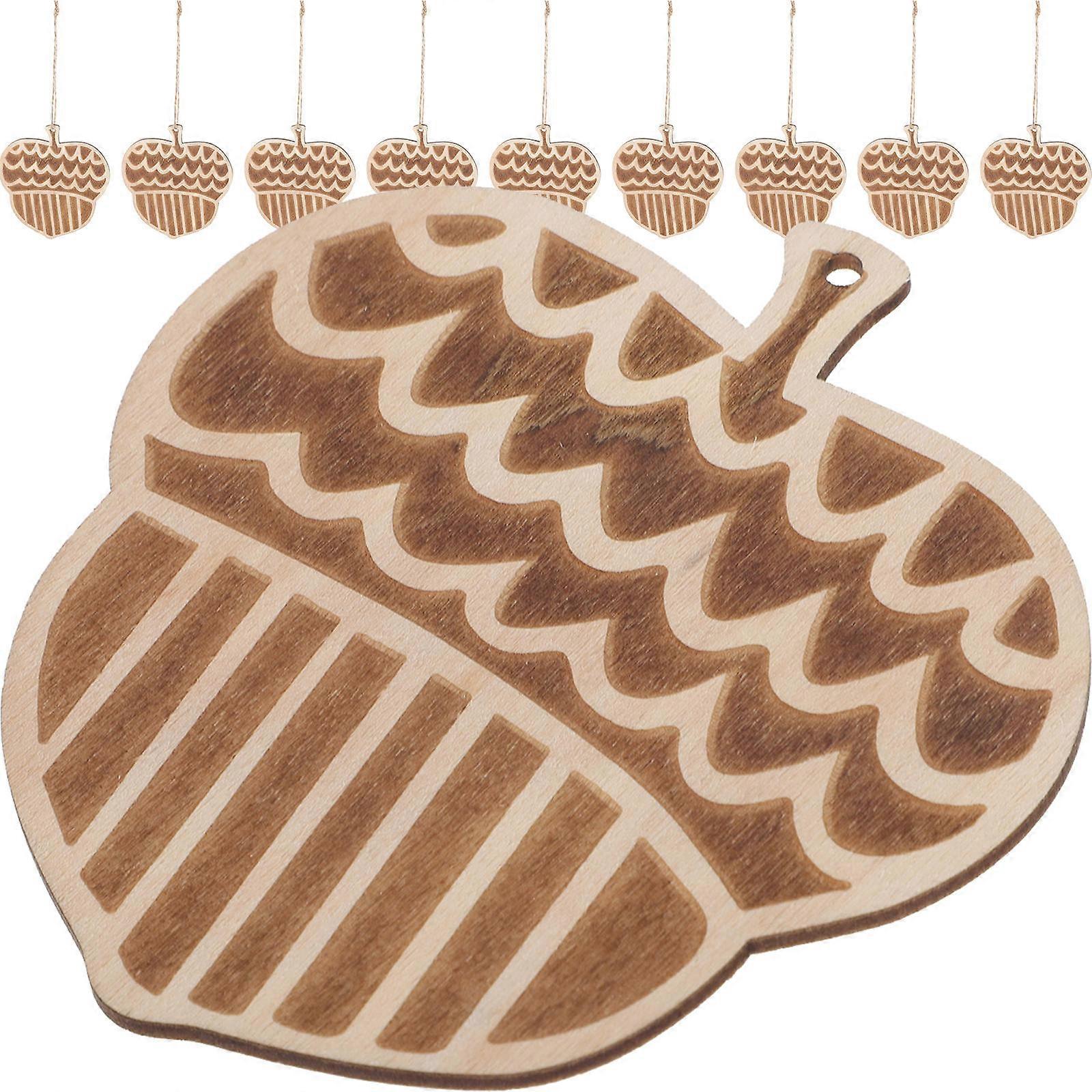 DIY Wooden Cone Shapes Unfinished Craft Tags Designed For Artware And Craft Items 40 Pcs Collection