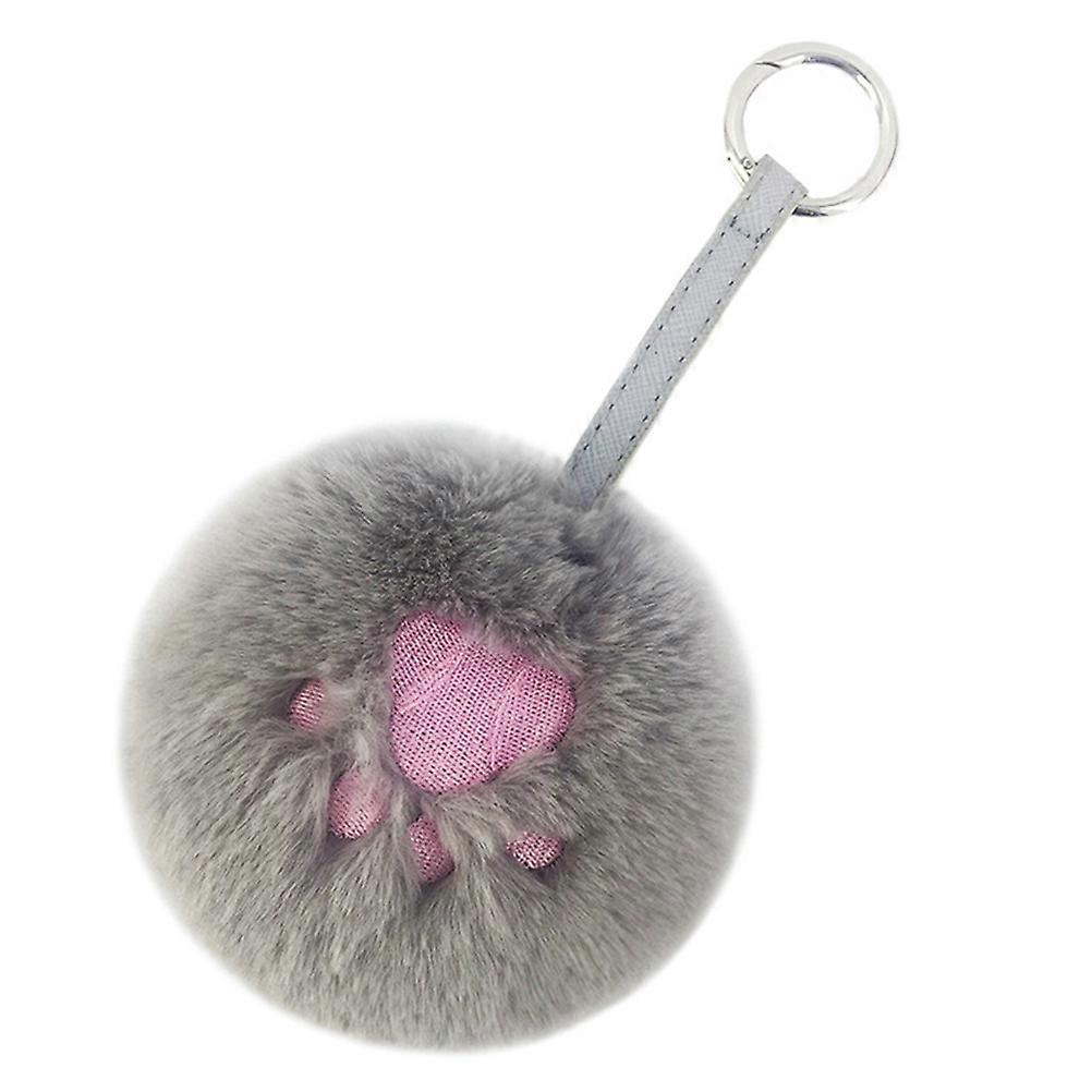 Paw Gift Key Chain Plush Hanging Pendant for Decoration 3Pcs Assorted Color