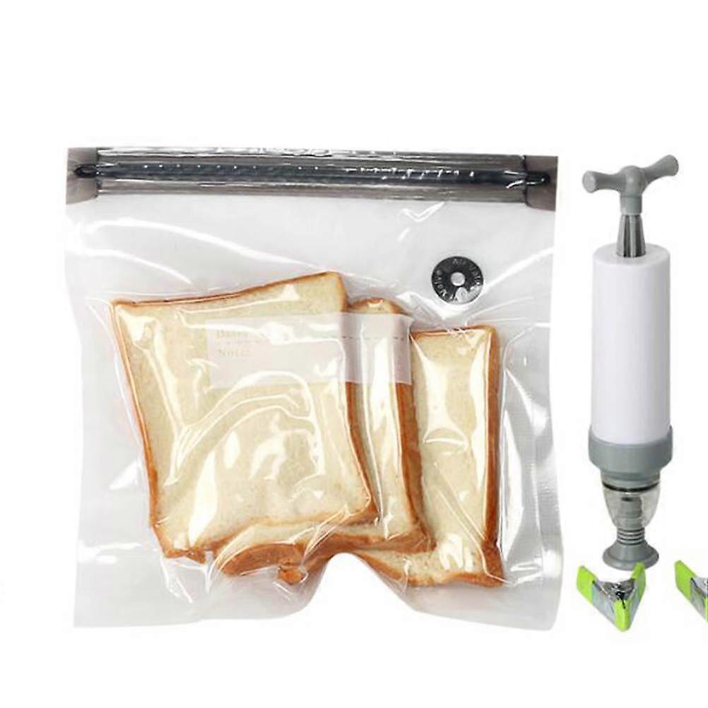 Vacuum Compression Bags 13Pcs Fresh-Keeping Sealing Storage Pouches For Food 21x22cm Coffee Color Packaging Set