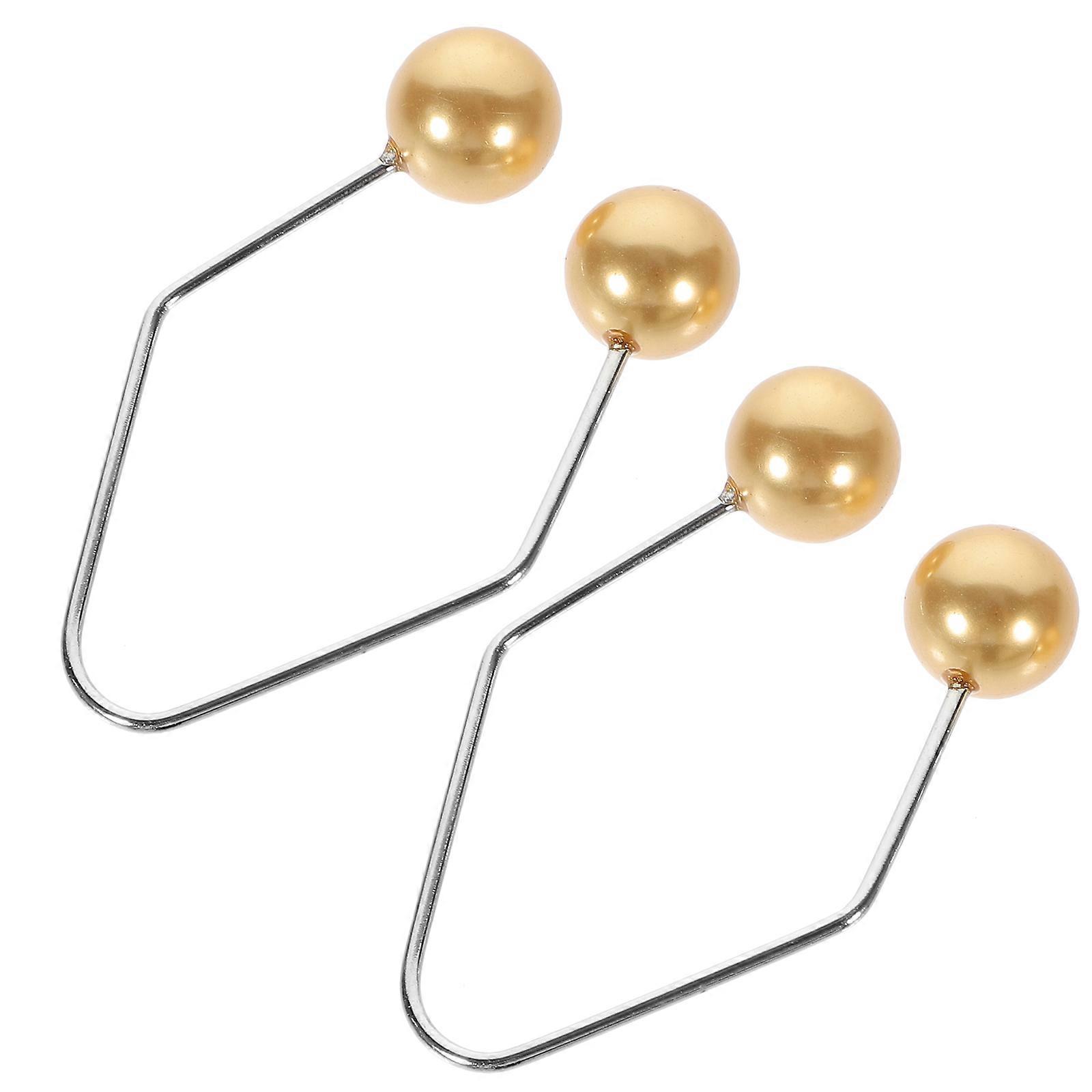 Facial Tool Dimple Maker for Cheeks 10Pcs Golden Alloy Facial Exerciser