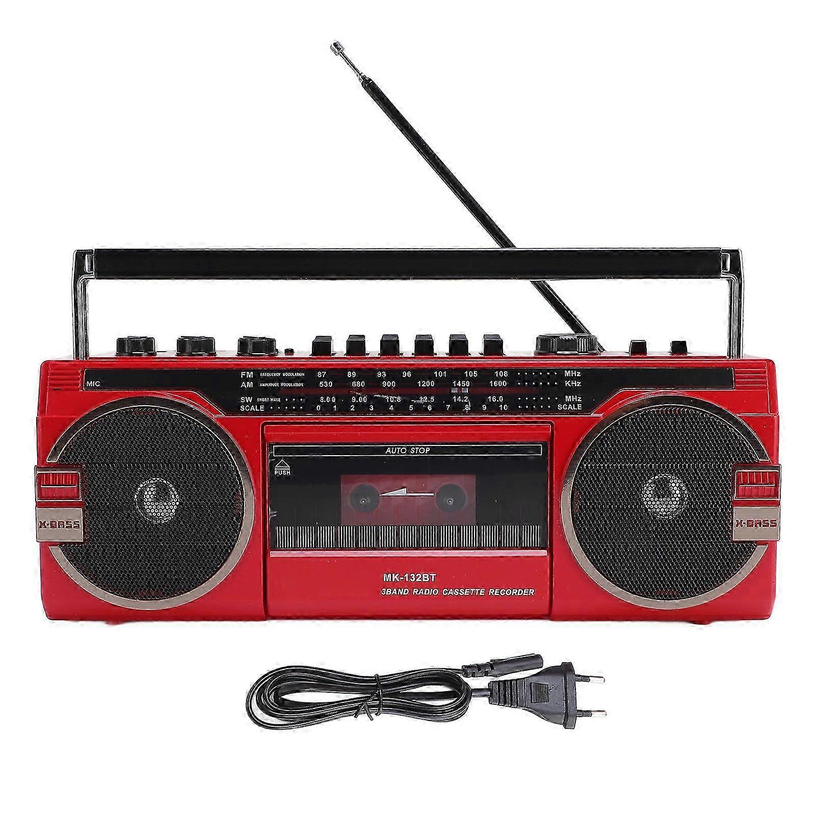 bluetooth cassette player with am fm sw radio