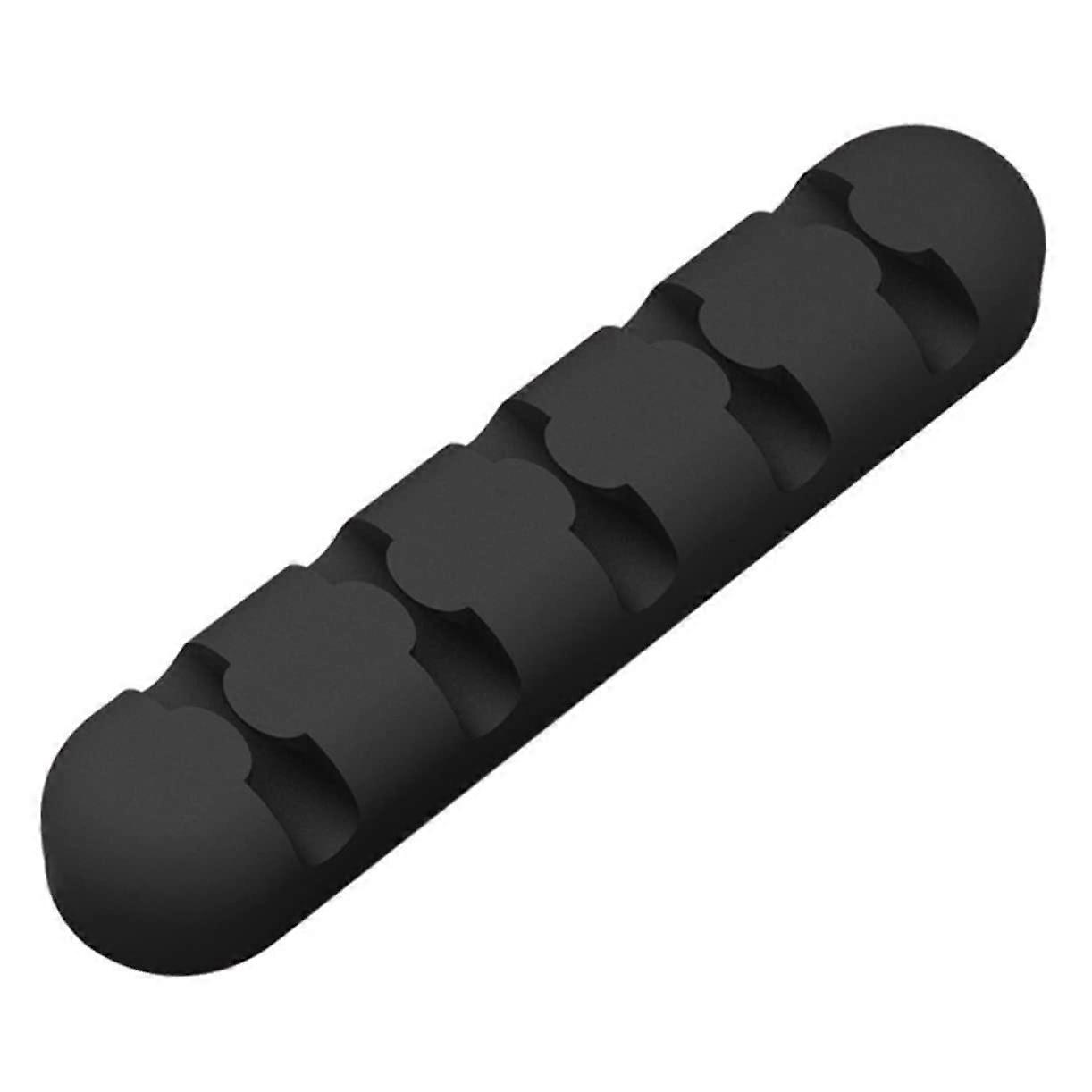 Silicone Cable Organizer Clips For Desk, SelfAdhesive Wire Management, Flexible Cable Winder, Black