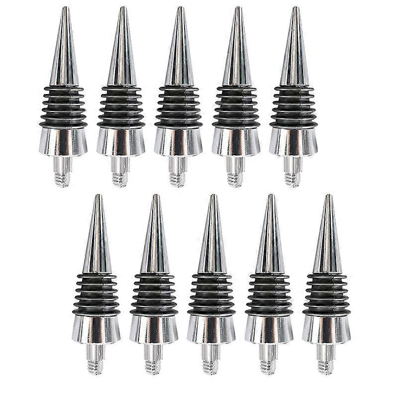 10 Pcs Thread Wine Bottles Metal Stoppers Set,Blank Bottles Stopper