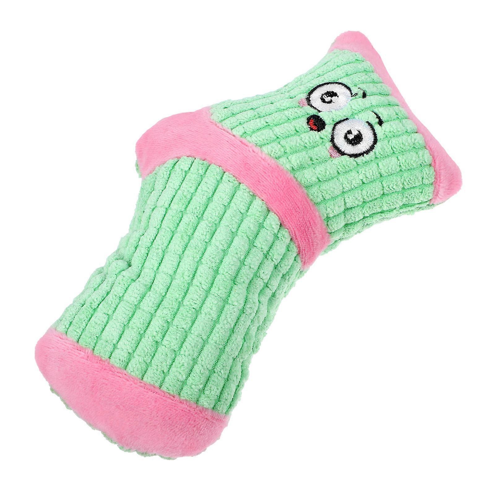 Dog Interactive Toy Plush Cartoon Shape for Chewing 4Pcs Set
