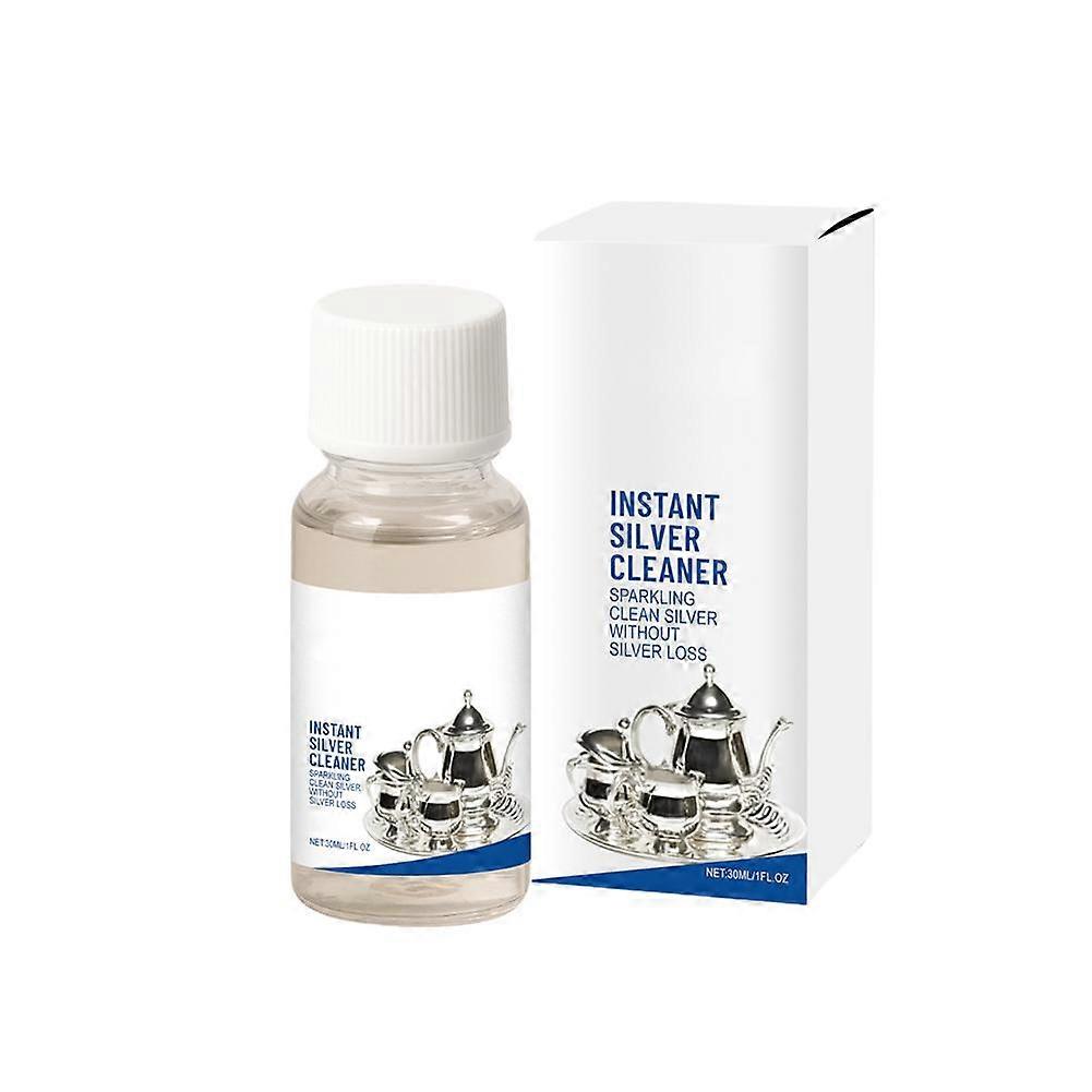 For Silver Cleaner Liquid 30ml Quickly Removes Oxidation Restores Shine Eco Friendly No Wipe Rinse