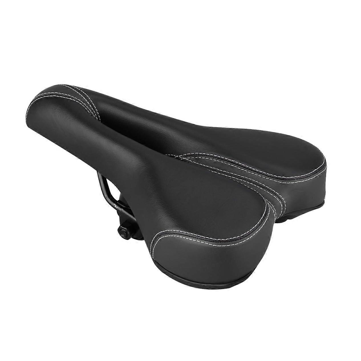 Road Bike Saddle Black ShockAbsorbing Cushion Pad, Ergonomic Seat for Mountain & Racing Bicycles, Easy Mount and Wash