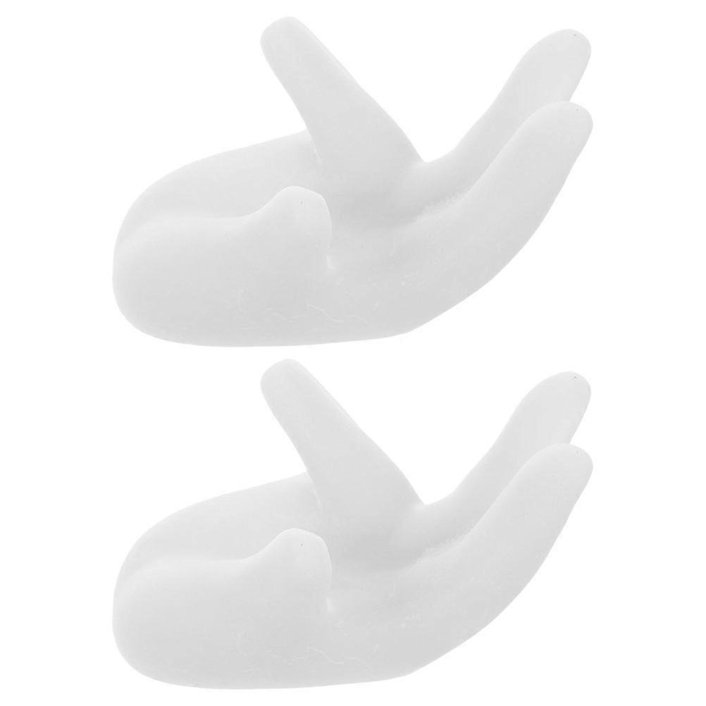 Crystal Ball Holder 2Pcs Decorative Piece Hand Shaped Base For Sphere Globe Display Suitable For Art Enthusiasts