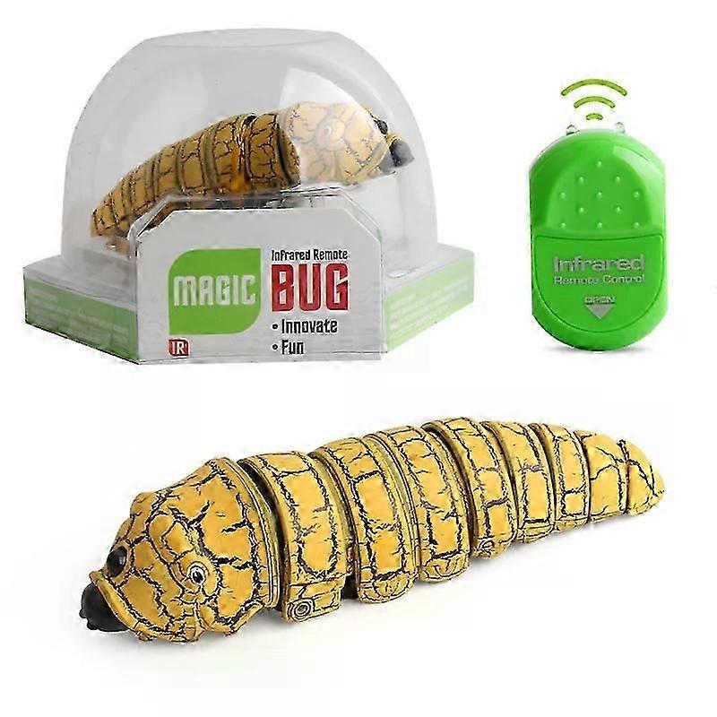 Electric Caterpillar Remote Control Toy With Infrared Remote Control Ghost Bug Spoof Reptiles Kids Adults Party Prank Toy