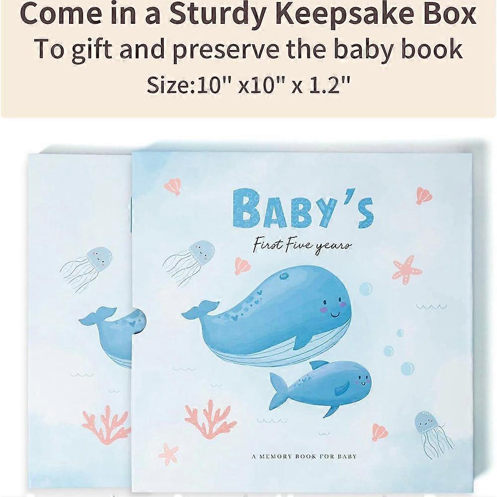 Baby Memory Book Animal Keepsake Record Growth Journal Hand Account-A