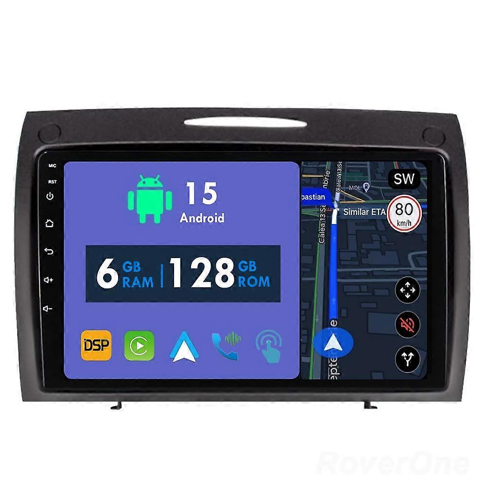 Car Radio 6G+128G CarPlay GPS Navigation Head Unit for Mercedes-Benz SLK-Class SLK Class R171 2004 - 2011 Android Auto Bluetooth Stereo Touch Screen