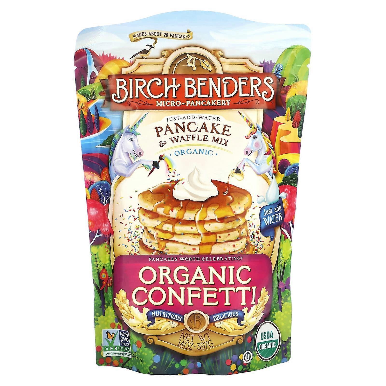 Pancake & Waffle Mix, Organic Confetti, 14 oz (397 g)