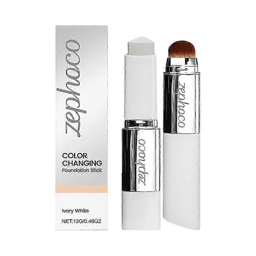 2-in-1 Color-Changing Foundation Stick - Natural Color, 13g, For Oily & Dry Skin