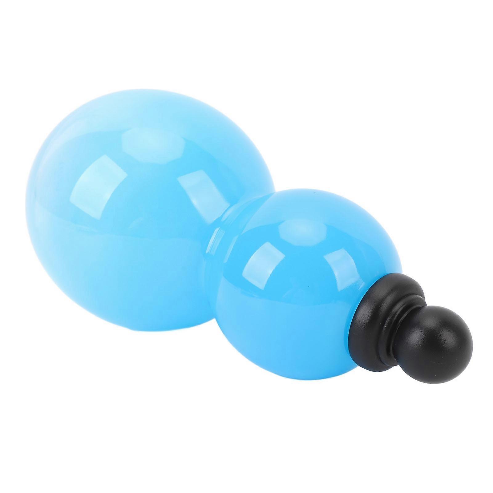 Gourd Water Bottle 800ml Outdoor Portable Drinking Bottle Retro Decor Ornament with Strap Glossy Blue 