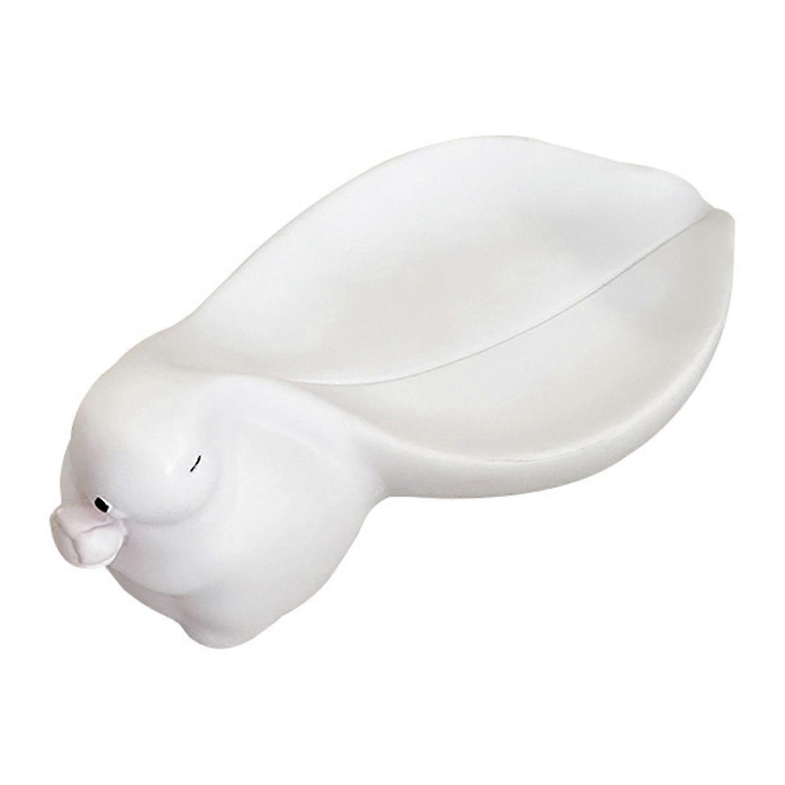 Rabbit Resin Soap Container Big Ear Box Dish Bathroom Accessory With Multifunctional Use Multicolor