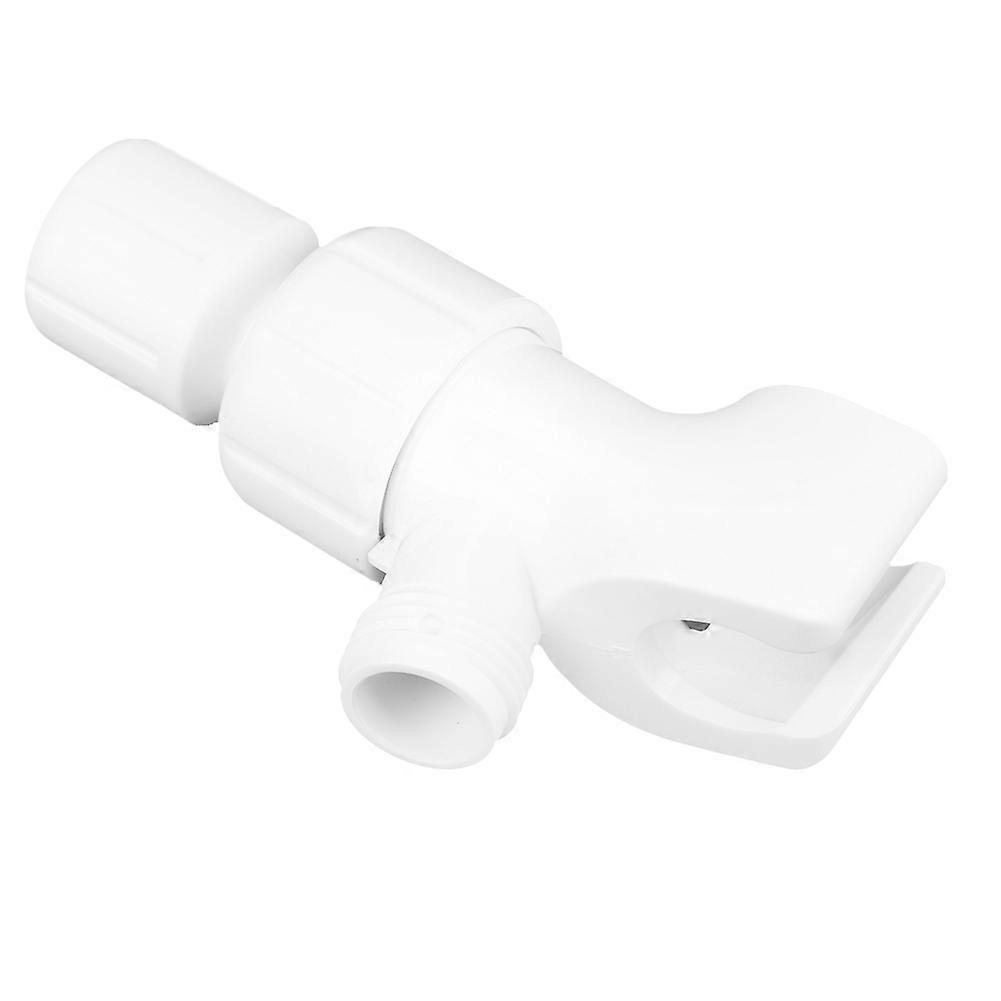 Universal White Shower Diverter Adjustable HandHeld Shower Bracket Adapter Bathroom Accessory