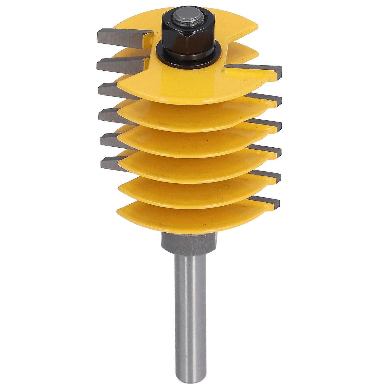 Router Bit 8mm Shank 2 Teeth Adjustable 46mm Cutter Head Cutting Tool for Woodworking