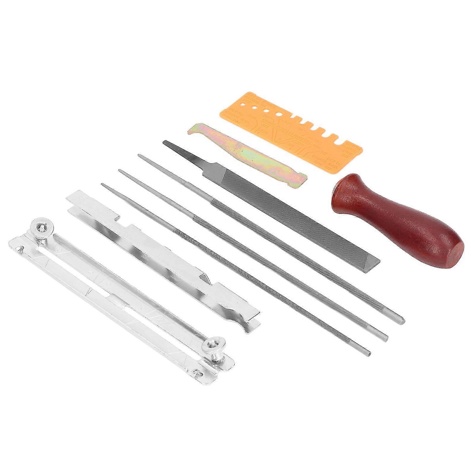 10Pcs Chainsaw Sharpener File Kit Chainsaw Chains Accessory for Garden Workshop Craft Projects