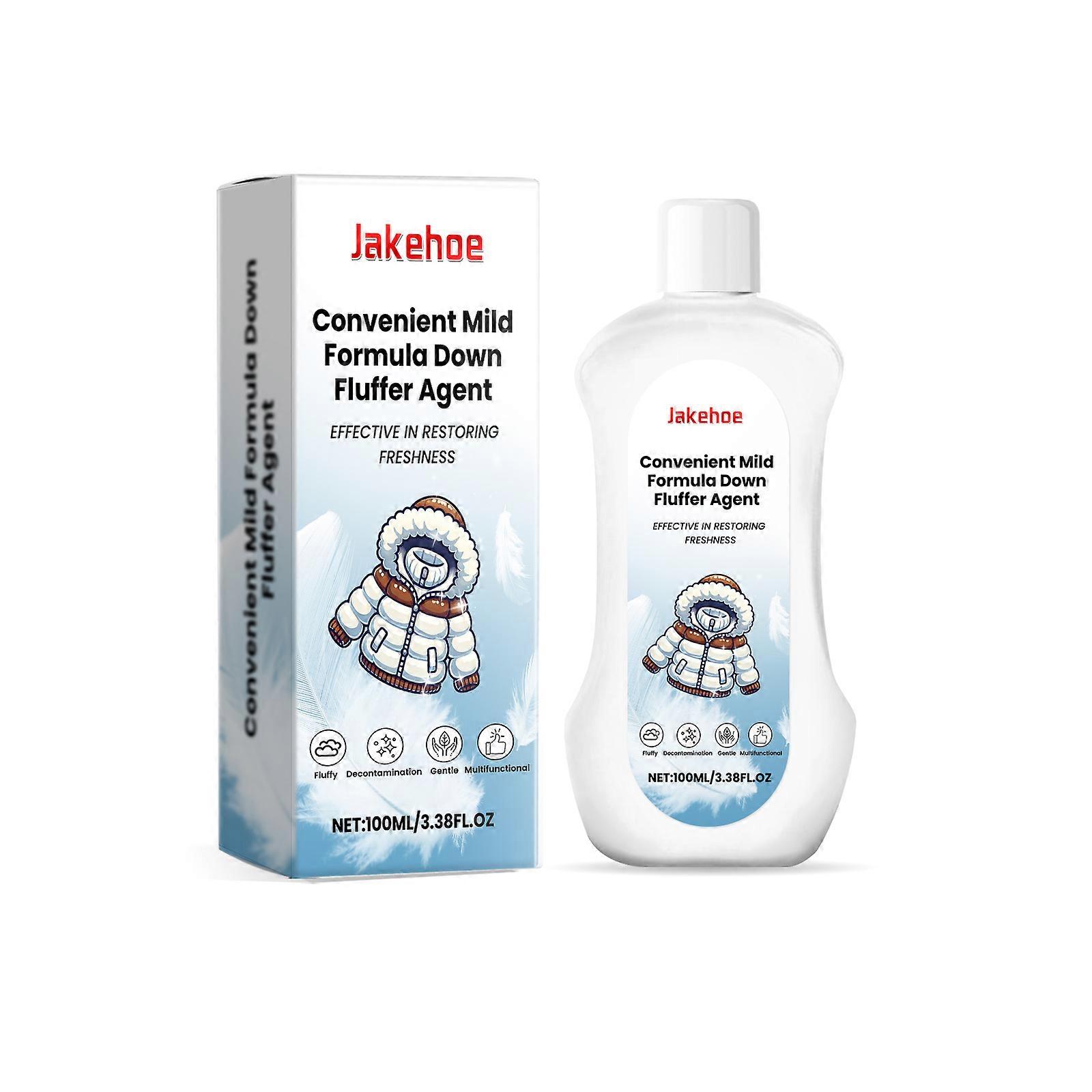 Jakehoe Down Fluffy Agent Soft Anti-Caking Shrink Resistant Dry Up Lump Down Jacket Fluffy Detergent
