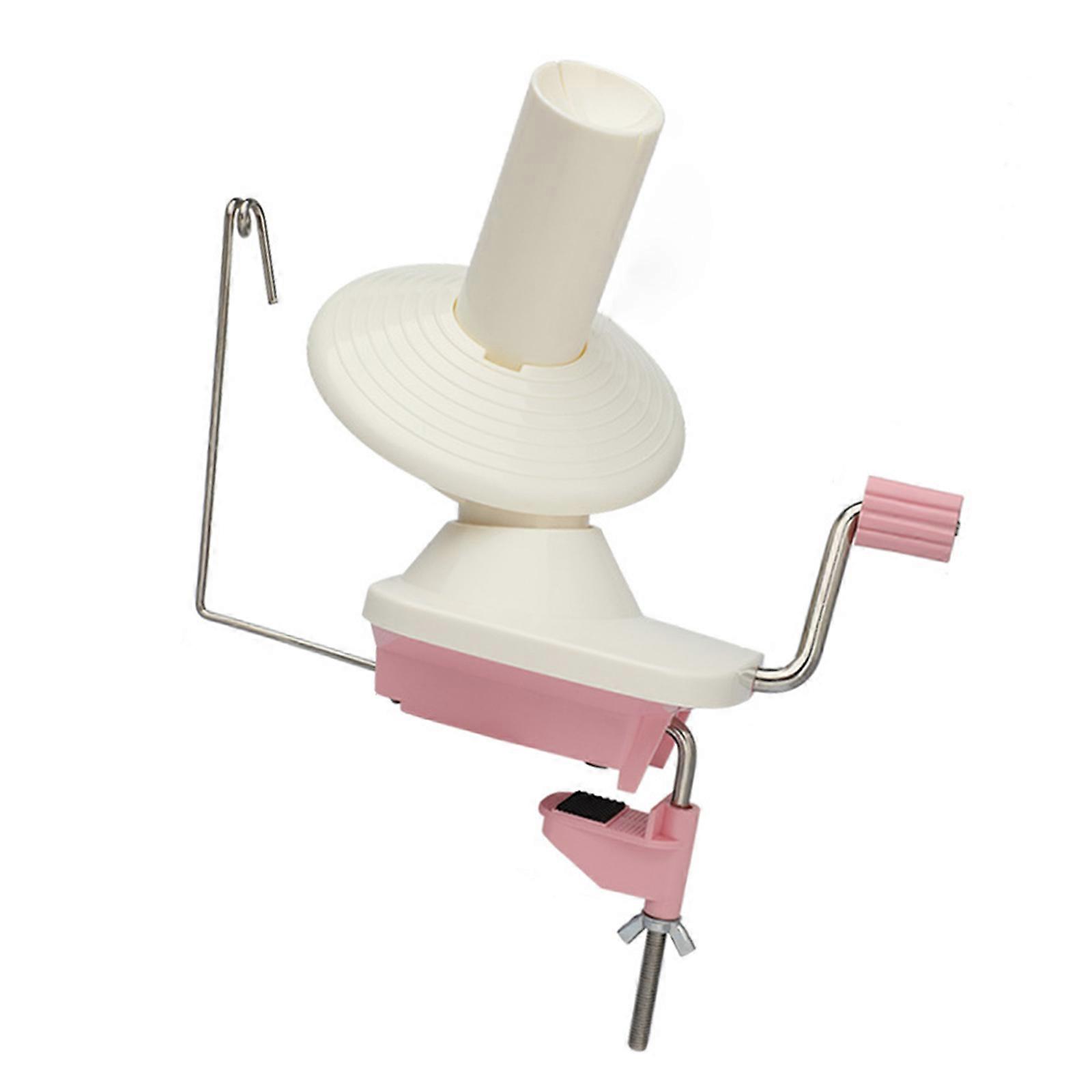 Hand Operated Yarn Winder Large Capacity Needlecraft Yarn Winder Easy to Set Up Manual Yarn/Wools/String/Fiber Winder Multicolor