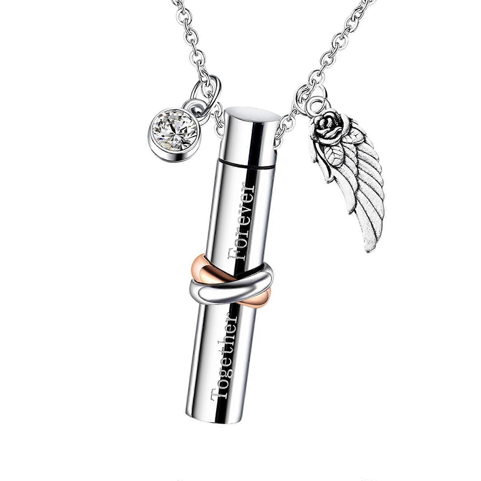 Simple Caskets Ashes Vessel Ashes Caskets for Pet Urn Carvings Caskets Memory Small Urn Container  silver