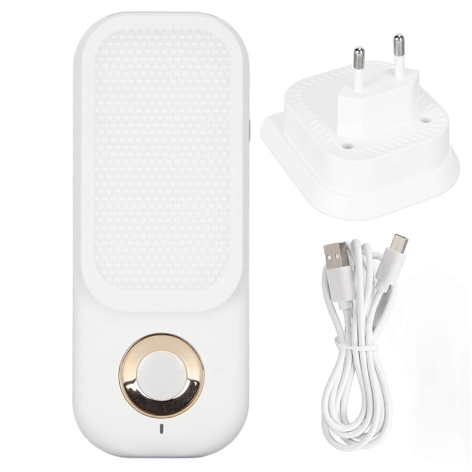 LED Sensor Wall Light 3 Colors Wireless Motion Detector Night Light Gold Ring