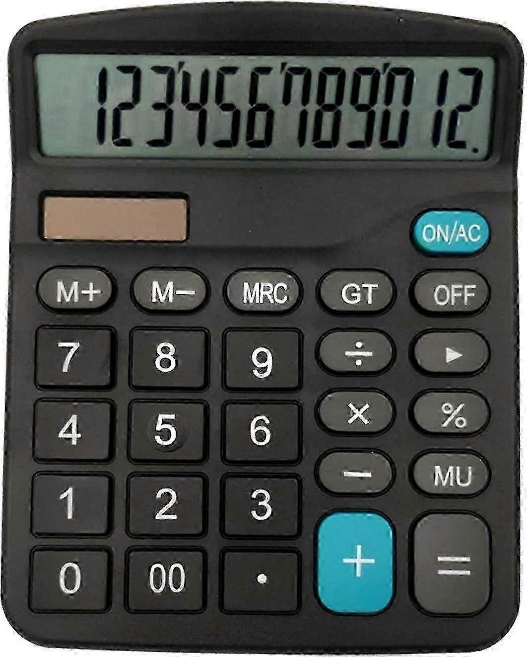 12-Digit Solar Powered Scientific Calculator for Office Finance with Large Screen Display