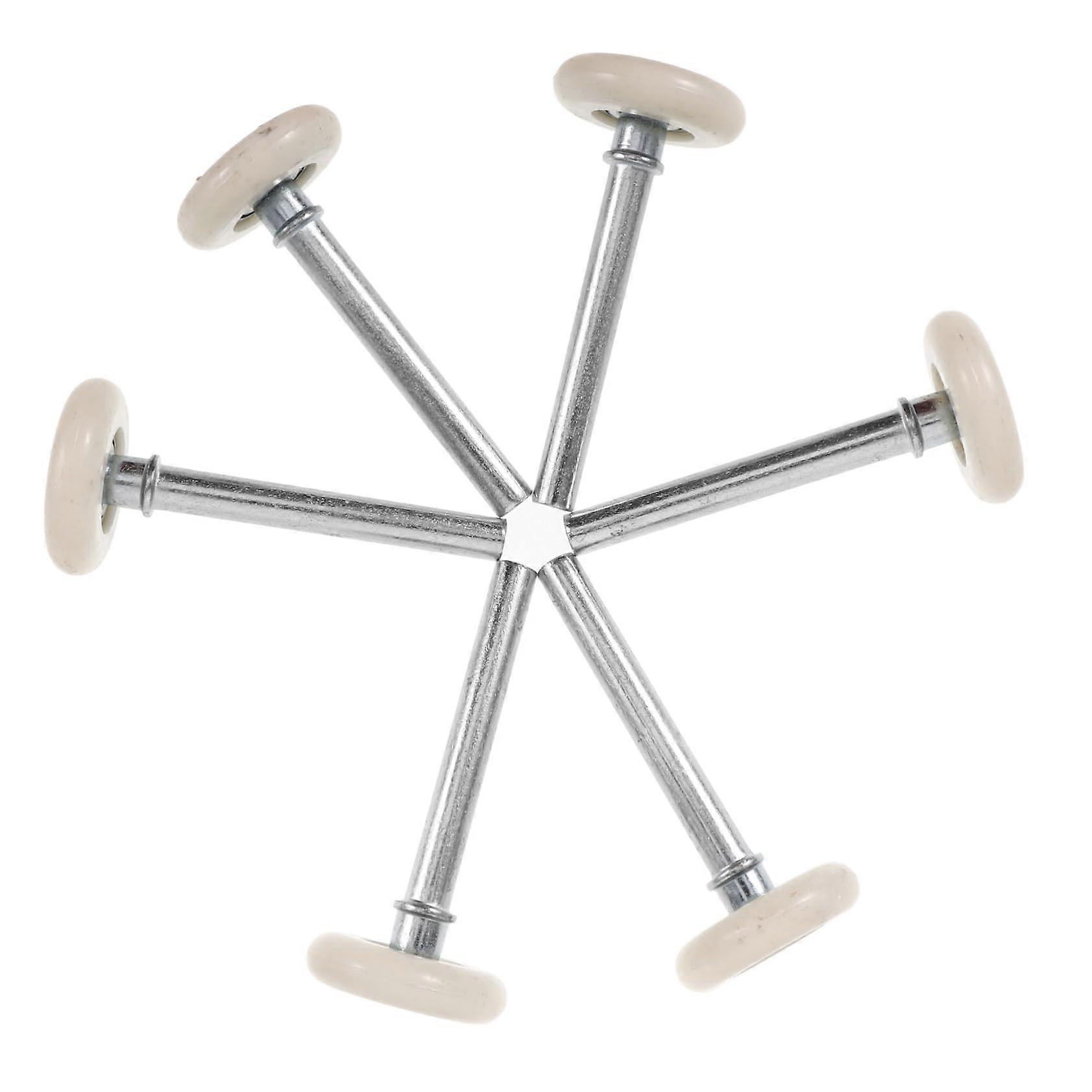 Garage Door Rollers Nylon 6 Pack Smooth Replacement Wheels with Stem for Sliding Doors and Tracks