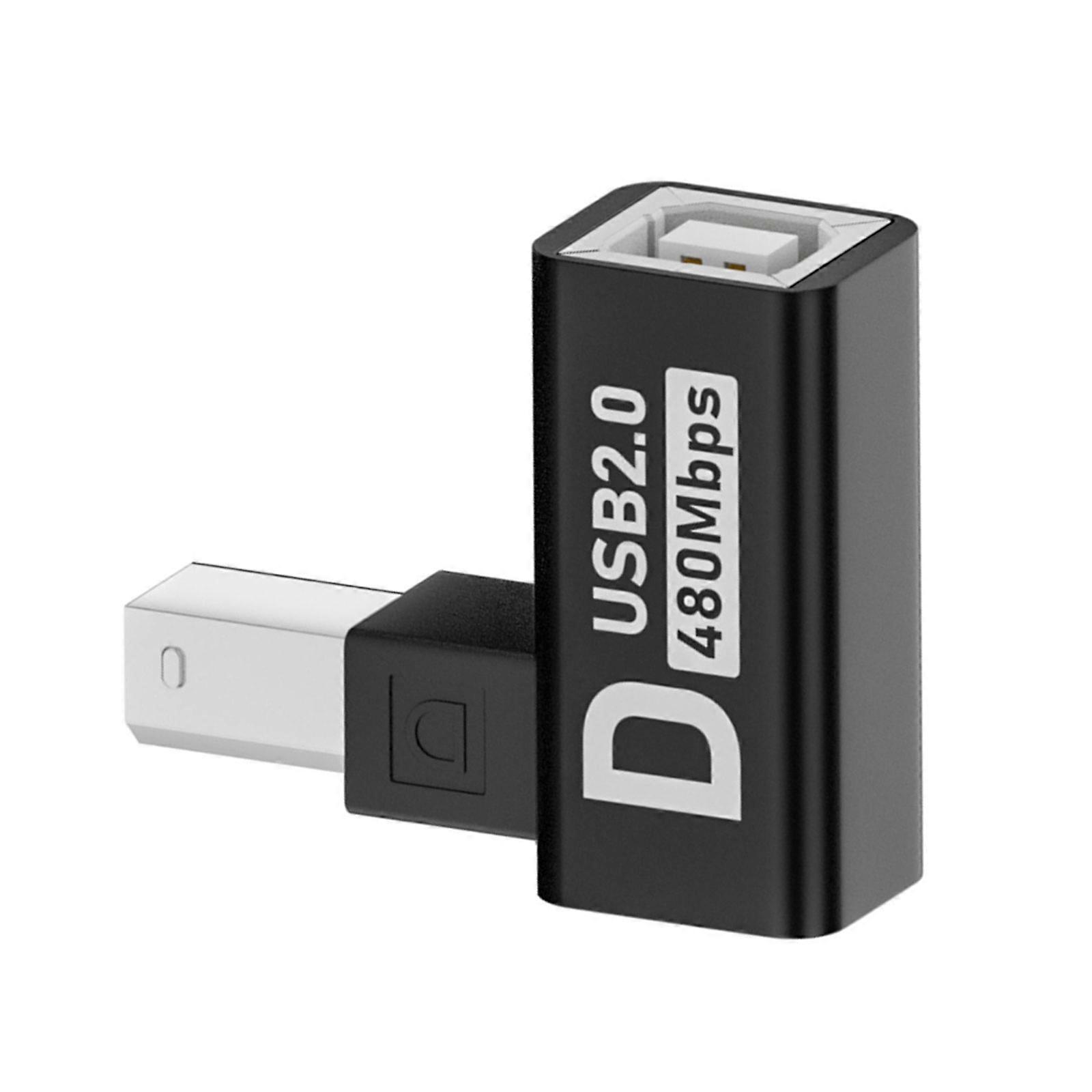 USB 2.0 B Type Adapter Male To Female Extension For Printer And Scanners Connectivities Highly Speed Data Transfer Multicolor