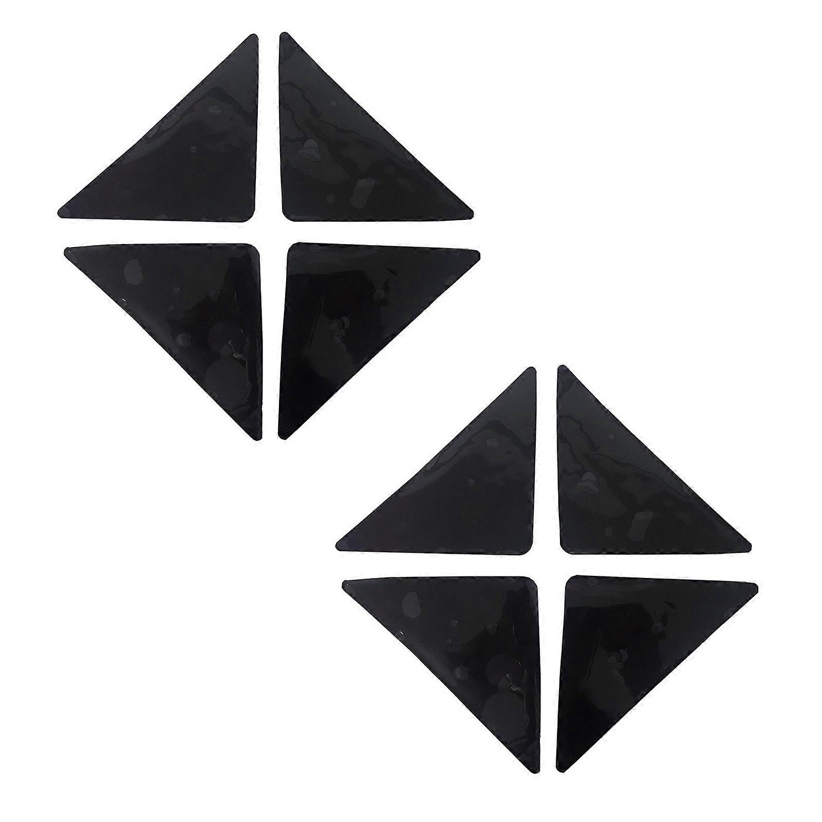 Pack of 8pc/4pc NonSlip Rugs Tape for Hardwood Floor Reusable Carpet Grippers Keep Area Rugs Secure Wide Application Multicolor