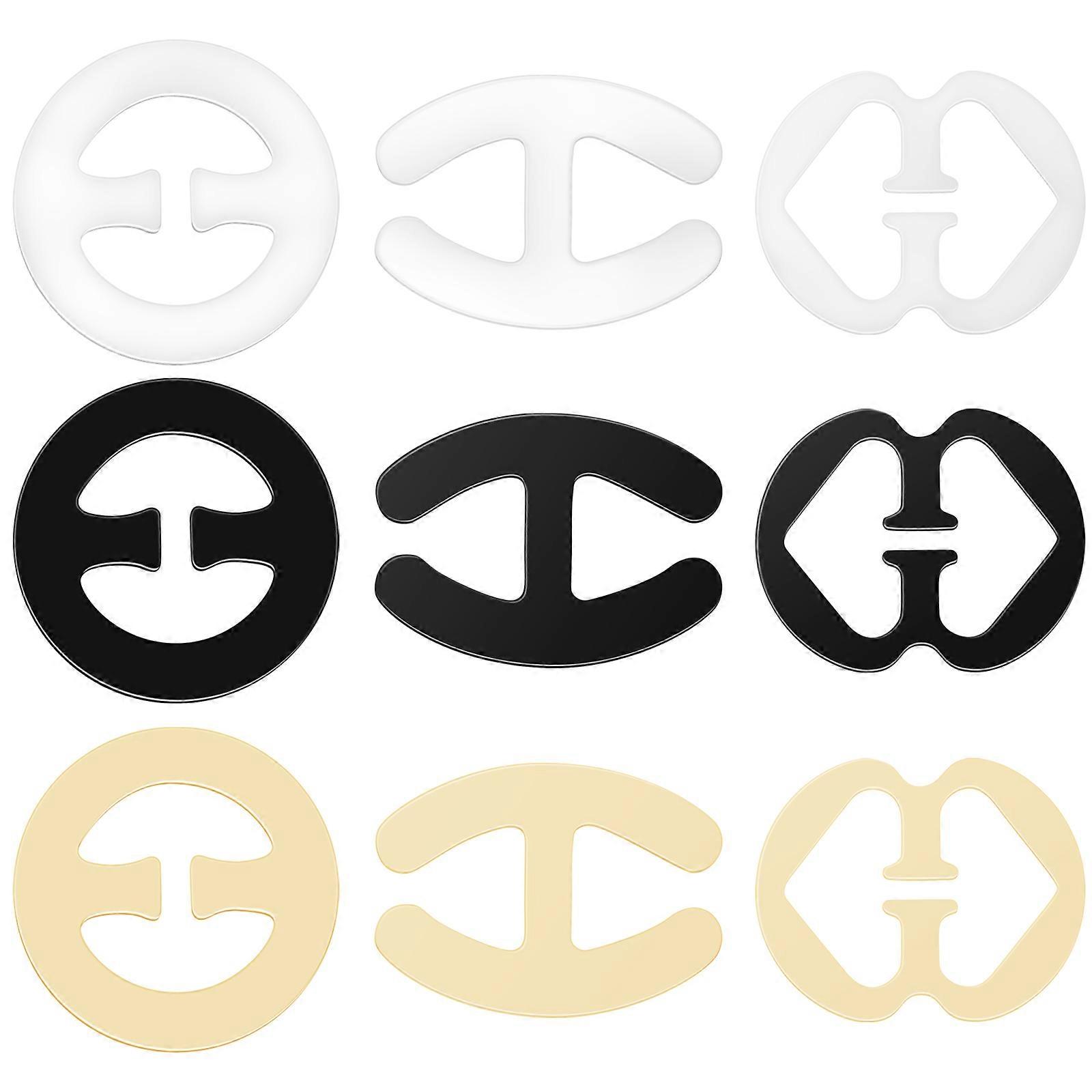 12pcs Bra Strap Clips Conceal Straps Cleavage Control