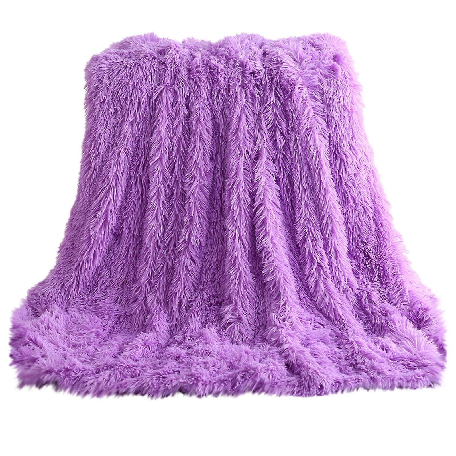 Puntoco Plain Color Double-sided Velvet Window Blanket Double-layer Velvet Conditioning Blanket White Blanket Sofa Blanket Cover Blanket