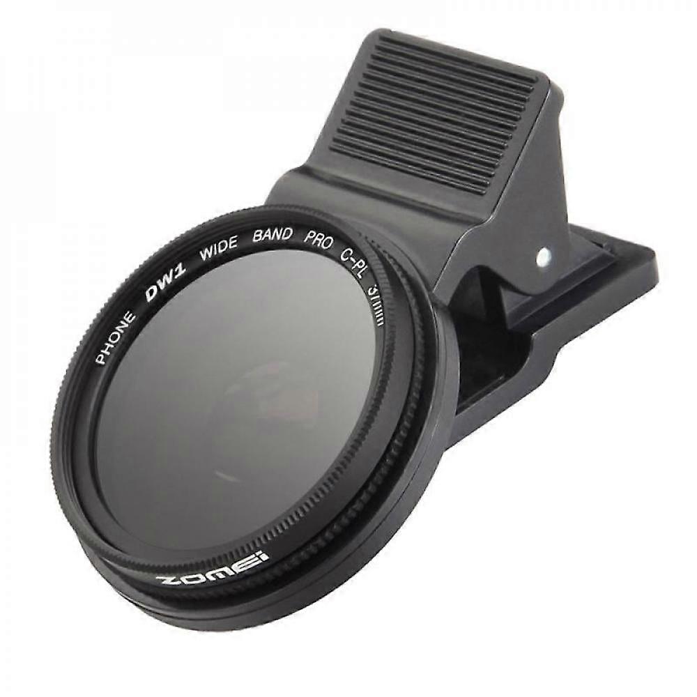37mm CPL Lens Filter with Clip for compatible with iPhone 6 6S Plus, compatible with Samsung Galaxy S8 & Android Phones