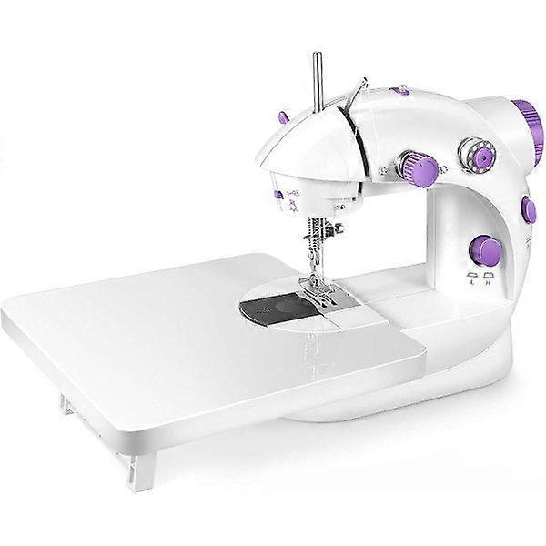 Portable sewing machine with extendable table and light, mini hand sewing machine with better switch