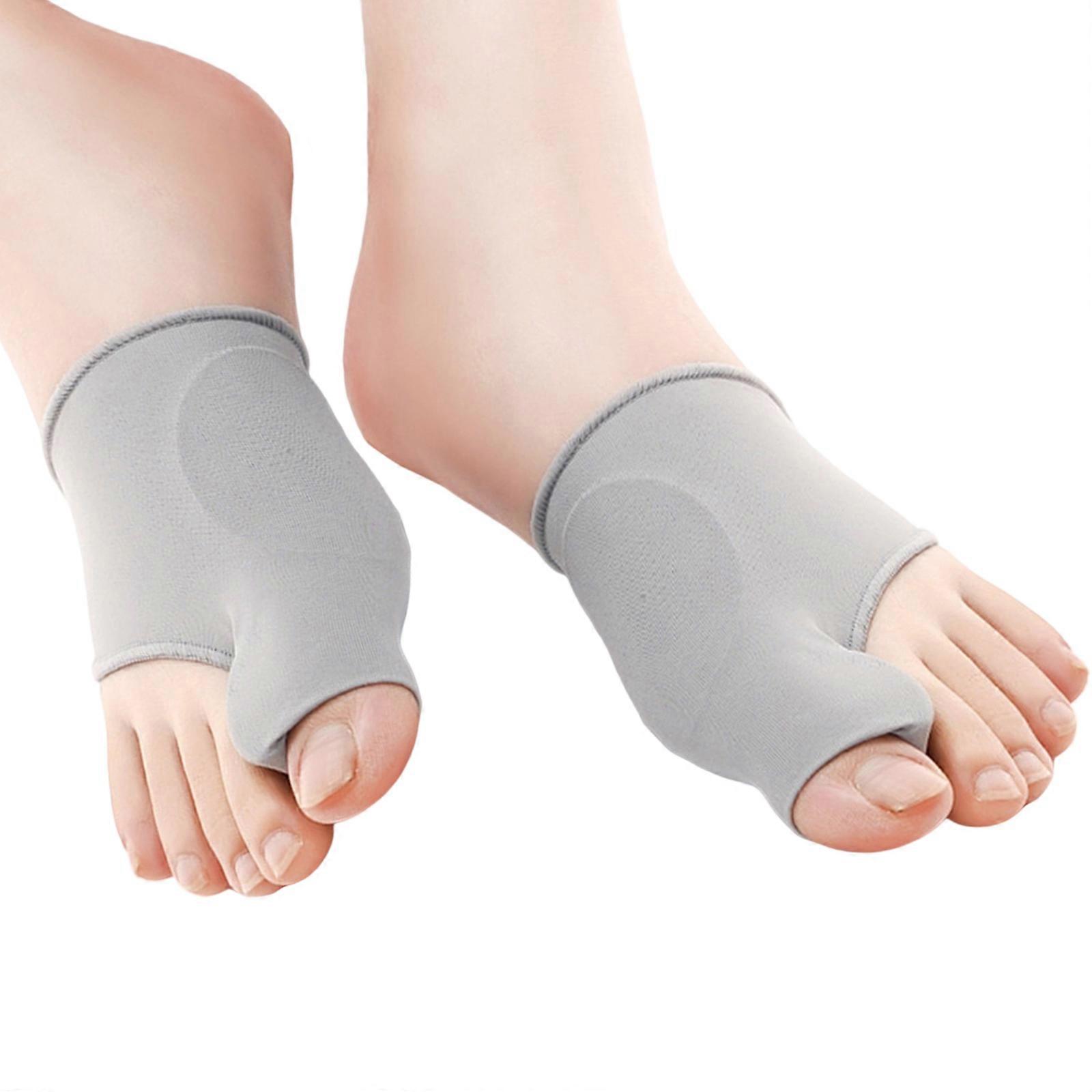 Comfort Bunions Corrector Orthopedic Toe Straightener,Splint Bunions Pads Day Night Support with Toe Separator Unisex  Gray Universal code