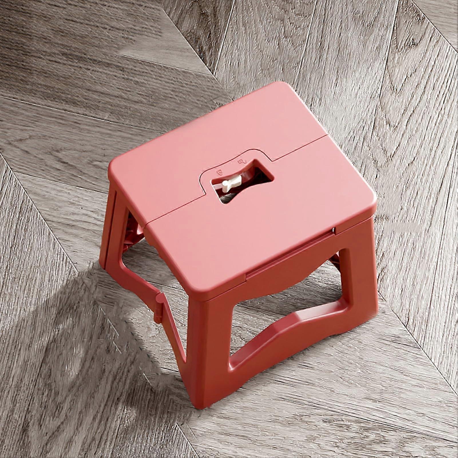 Portable Collapsible Stepping Stool With Handle For Toddlers Lightweight No Slip Design Travel Easy To Carry Style 4 S
