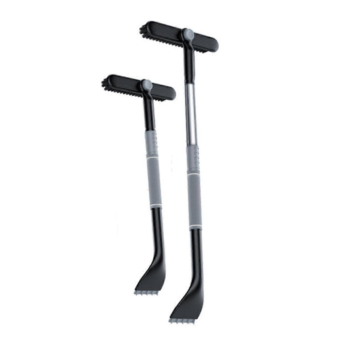 INF Utdragbar Bil Isskrapa Snöborste i Aluminiumlegering Multifunktionellt Snöröjningsverktyg