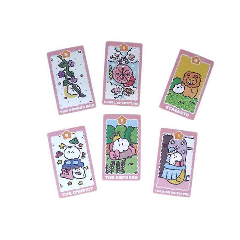 Mokmok Chan Tarot, 78-card deck, cute art style inspired by the Wittgenstein universe, 12*7cm.
